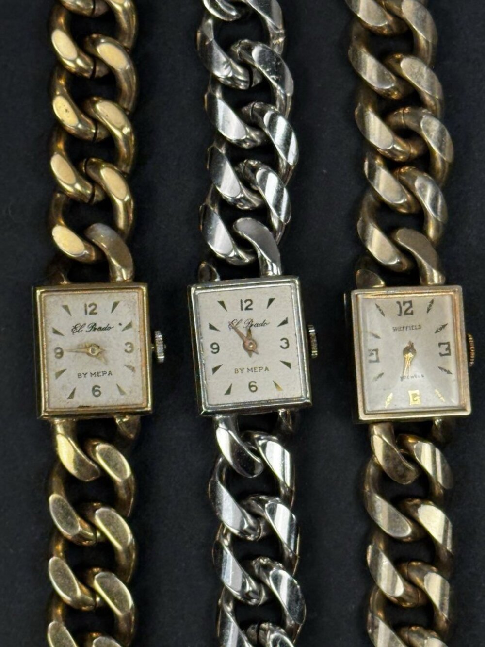 Swiss Ladies Bracelet Watch Lot El Prado MEPA Sheffield Repair Parts